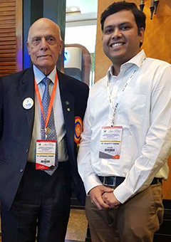 Dr. Chandresh Sharma at an orthopedic conference